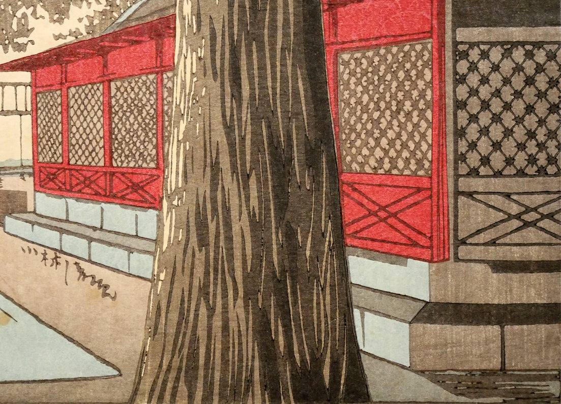 小林清親「神田神社暁（東京名所図）」木版画　拡大画像4