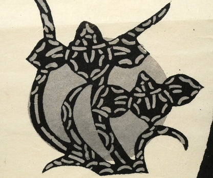 小島悳次郎「鯉のぼり」型絵染版画　拡大画像5
