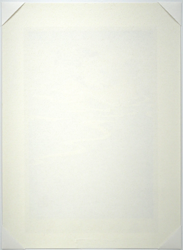 小島功「薫風（水辺有情）」木版画　作品シート裏側画像