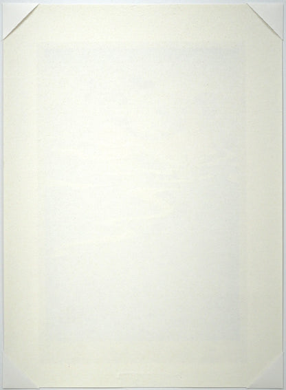 小島功「薫風（水辺有情）」木版画　作品シート裏側画像