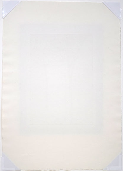 駒井哲郎「二樹」エッチング（銅版画）　作品裏側画像