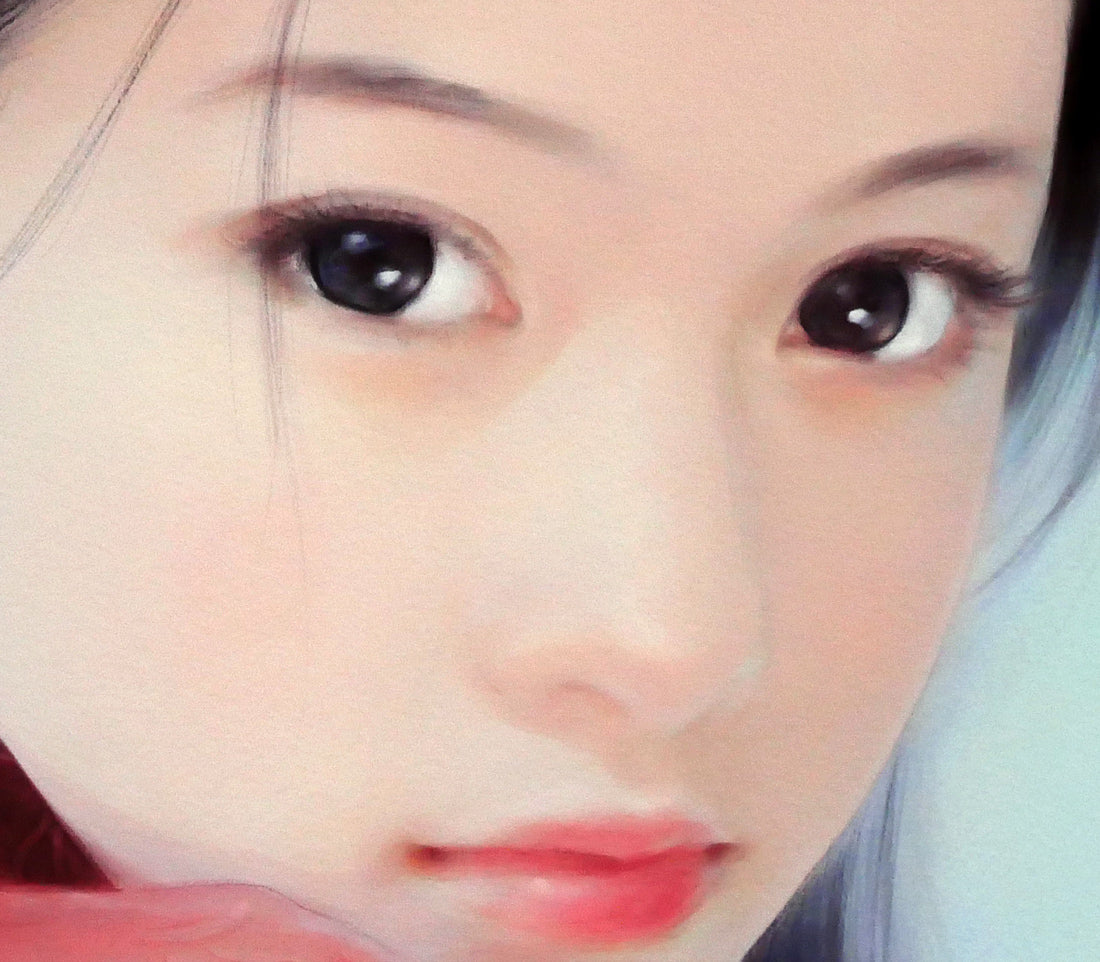 平凡&陳淑芬(コモン&チェン・シュウフェン)「未練」ジクレ+手彩　拡大画像2