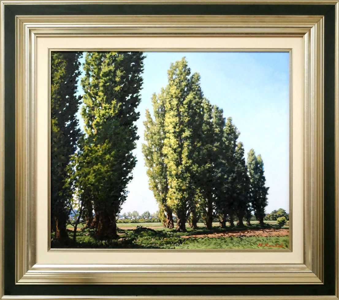 小山昇「風景」油絵・F6号