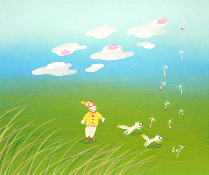 近藤直樹「風景画」水彩画　作品全体拡大画像