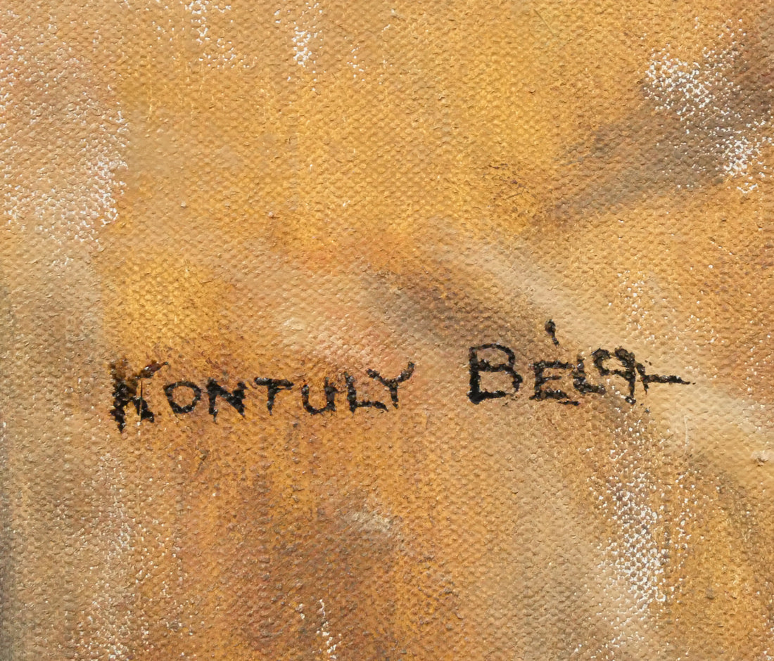 ベラ　コントゥリー（Bela　KONTULY）「イディーレ」油絵・30号　サイン拡大画像