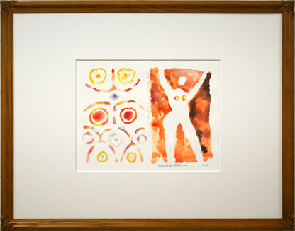 小谷博貞「無題（1995）」水彩画・4号