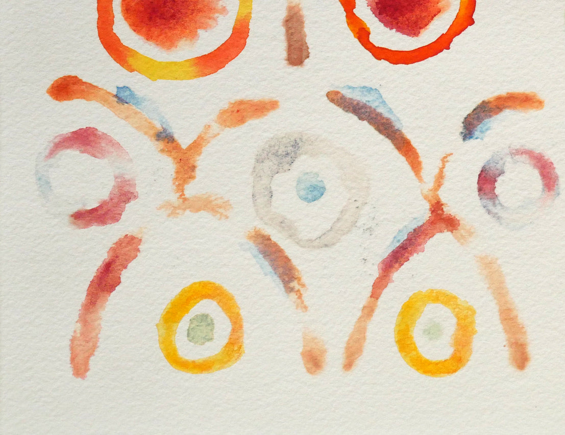 小谷博貞「無題（1995）」水彩画・4号　拡大画像3
