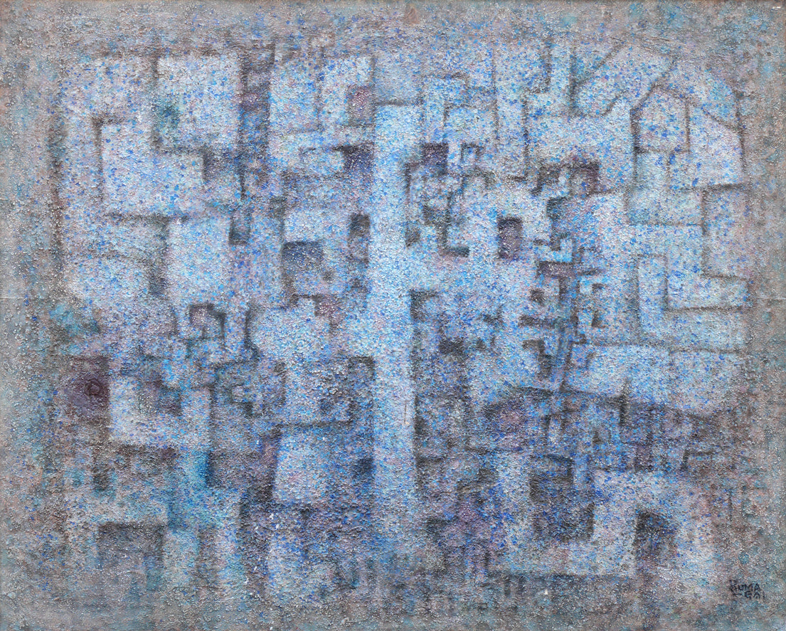 熊谷明宏「腐蝕地帯」油絵・F100号　作品全体画像