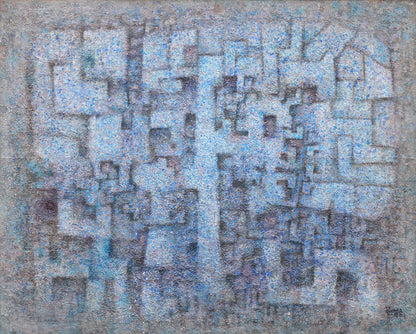 熊谷明宏「腐蝕地帯」油絵・F100号　作品全体画像