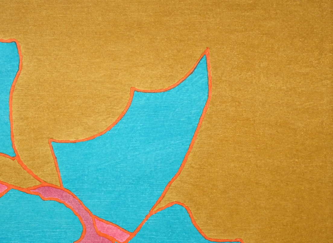 熊谷守一「茄子」木版画　拡大画像2