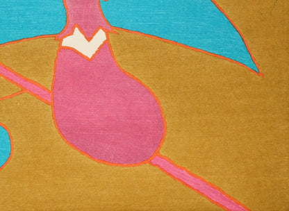 熊谷守一「茄子」木版画　拡大画像4