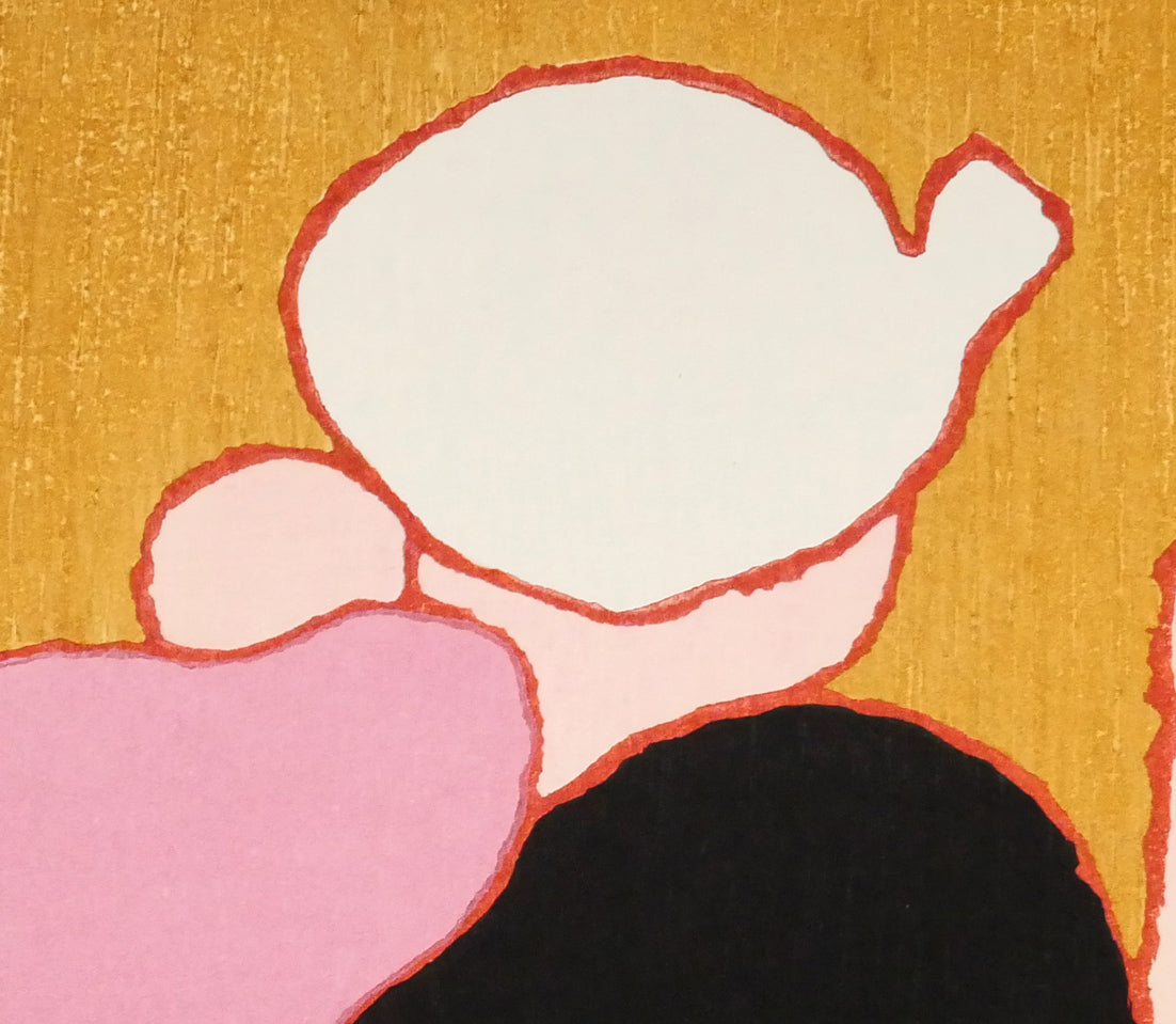 熊谷守一「種まき」木版画　拡大画像2