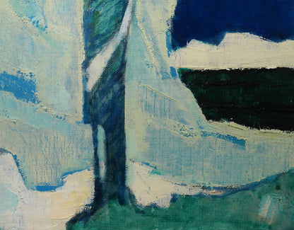 国松登「氷人」油絵・F6号　拡大画像4