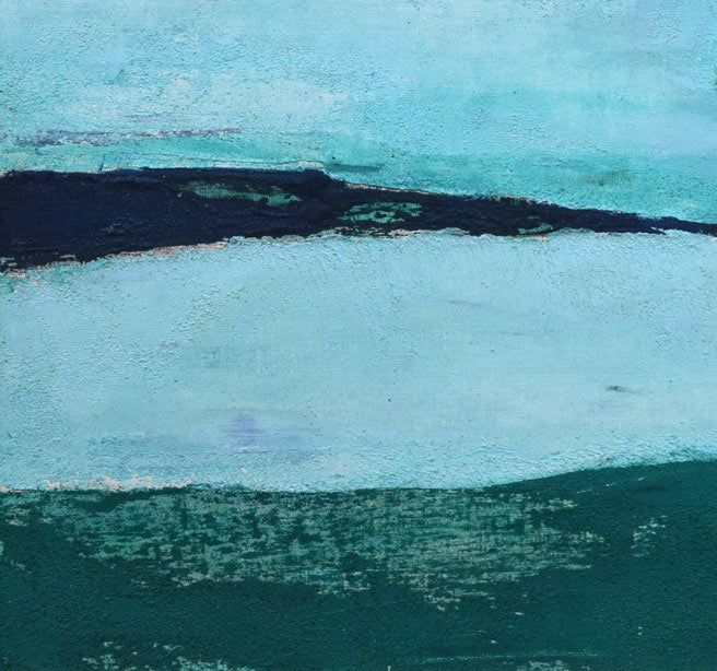 国松登「氷人」油絵・F10号　拡大画像3