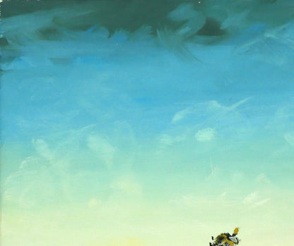 ルシアン　クートー(Lucien　COUTAUD)「海辺の三人の貴婦人」グワッシュ・12号　拡大画像1