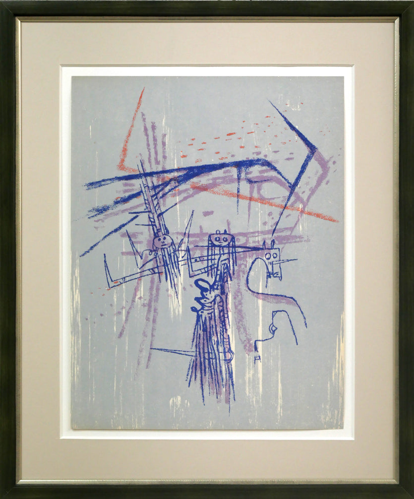ウィフレド　ラム(Wifredo　LAM)「Les　affinités　ambigues」オリジナルリトグラフ