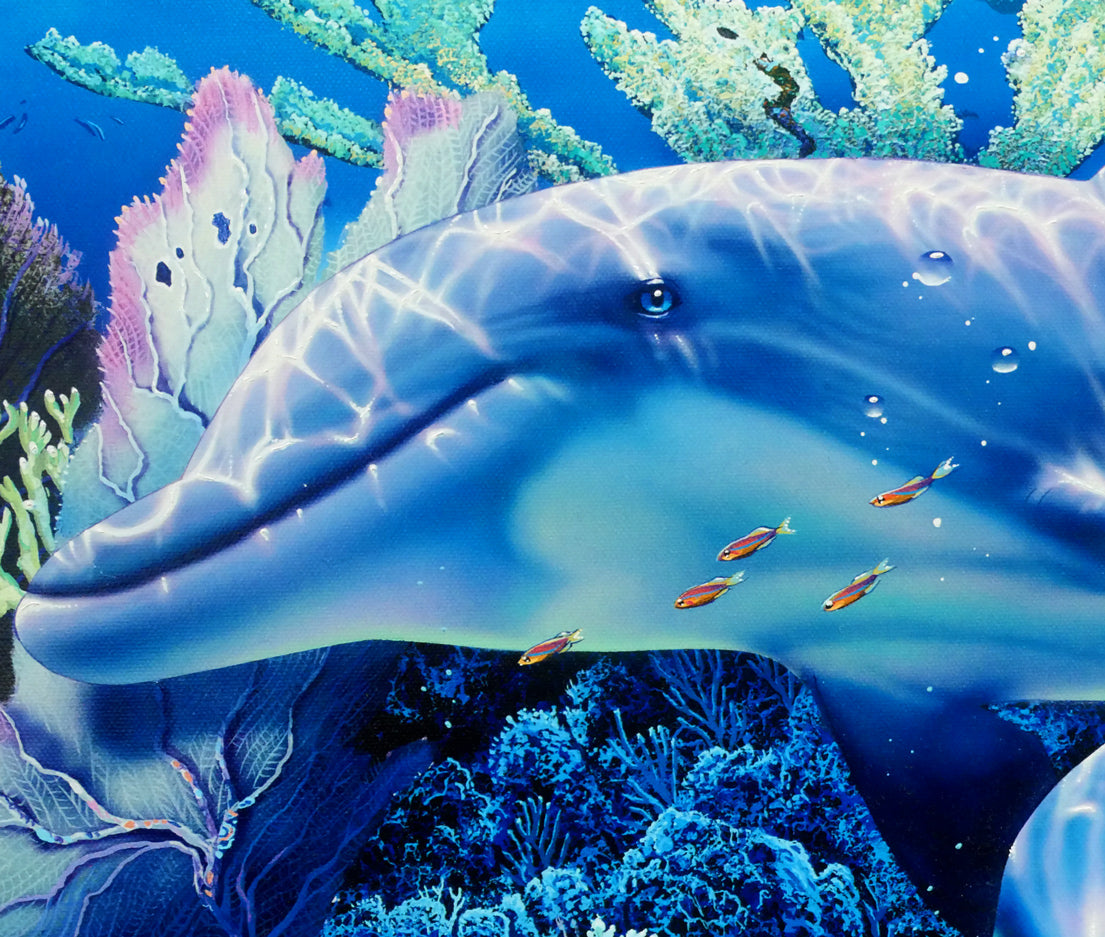 クリスチャン　ラッセン（Christian　Lassen）「マザーズミラクル」キャンバスエディション　拡大画像5