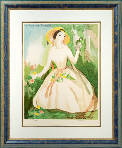 マリー　ローランサン（Marie　Laurencin）「椿姫・9」リトグラフ