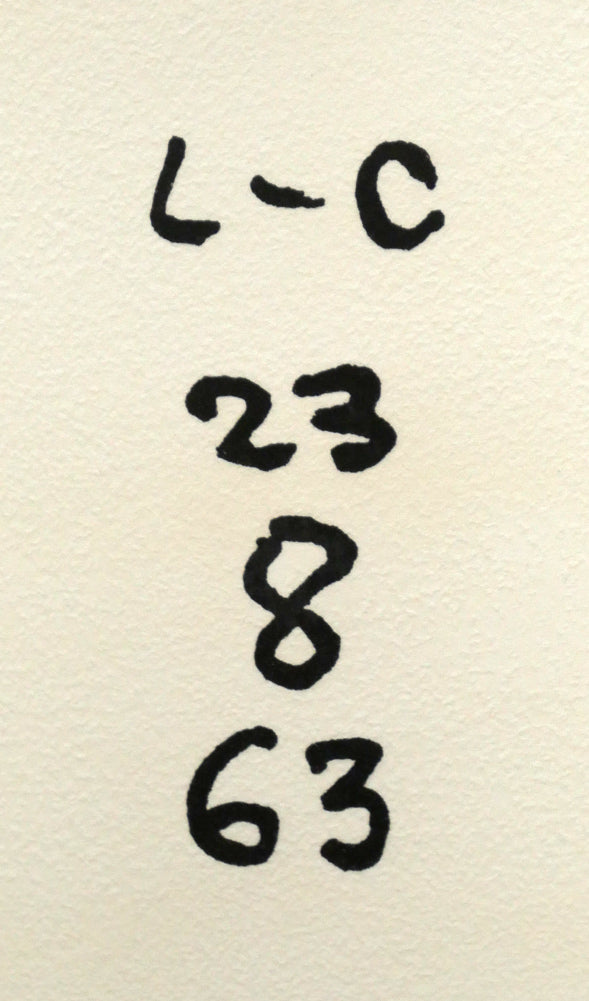 ル　コルビュジエ（Le　Corbusier）「開いた手（La　Main　ouverte）」リトグラフ　版上サイン・年記（1963年8月23日作）