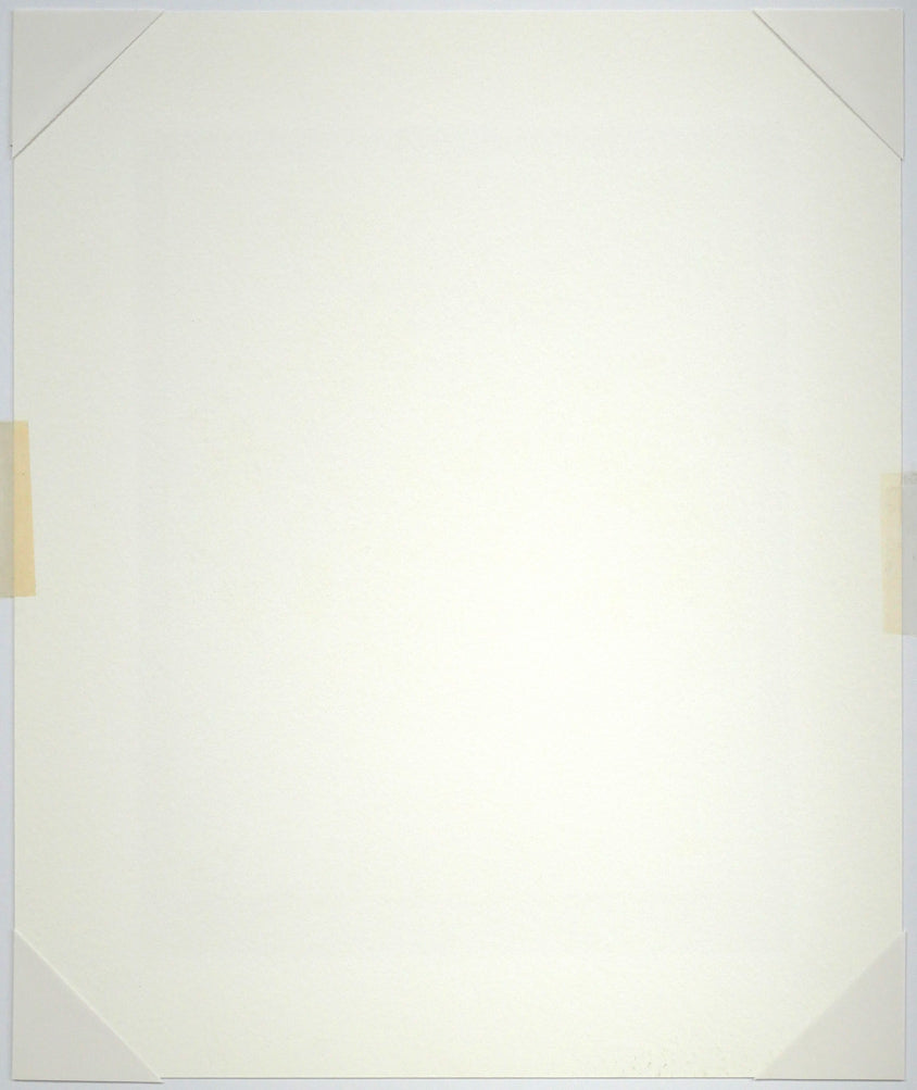 レスリー　セイヤー（Leslie　SAYOUR）「ブルーリボンベイス」シルクスクリーン版画　作品シート裏側画像
