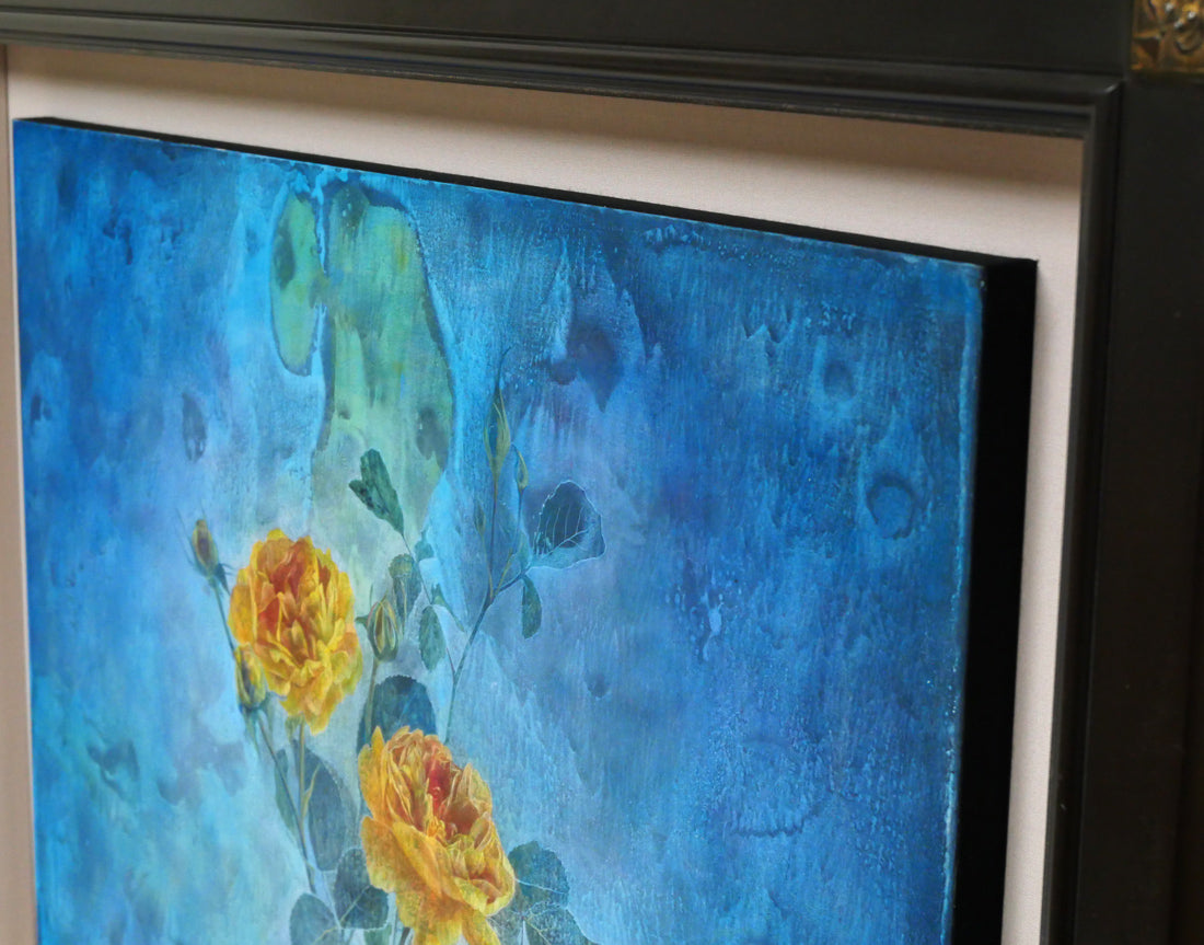 前原秀雄「鮮やかな記憶」テンペラ画・M15号　額装画像2