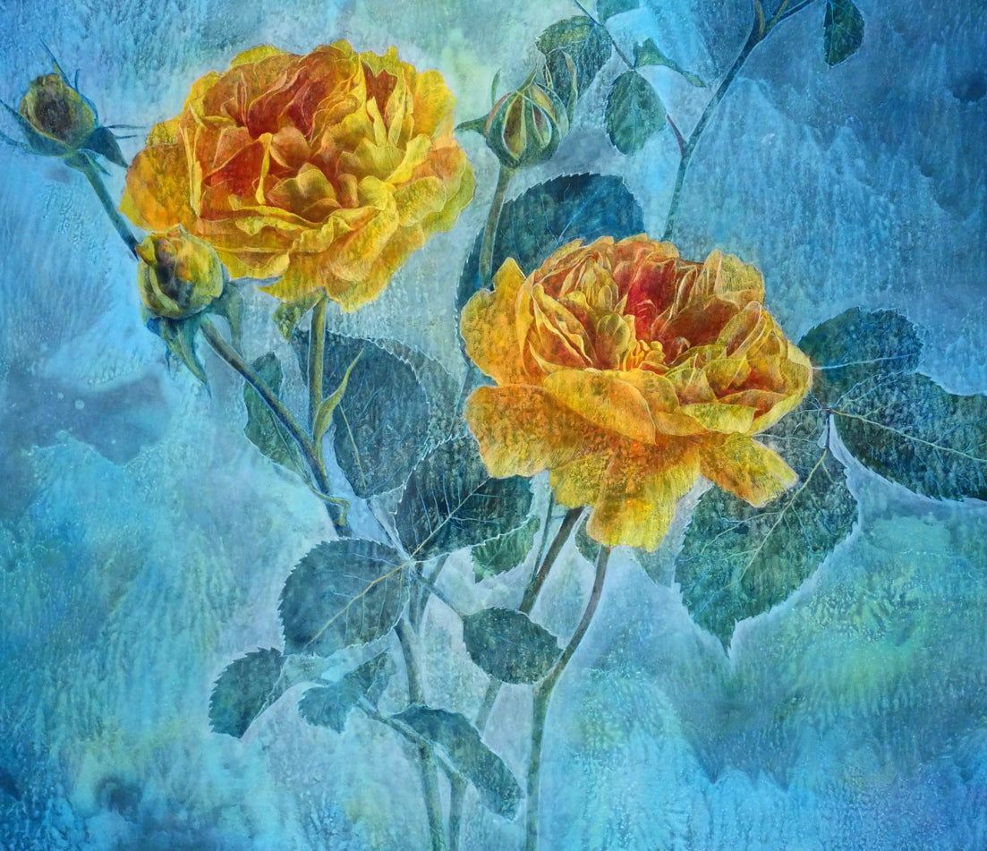 前原秀雄「鮮やかな記憶」テンペラ画・M15号　拡大画像5