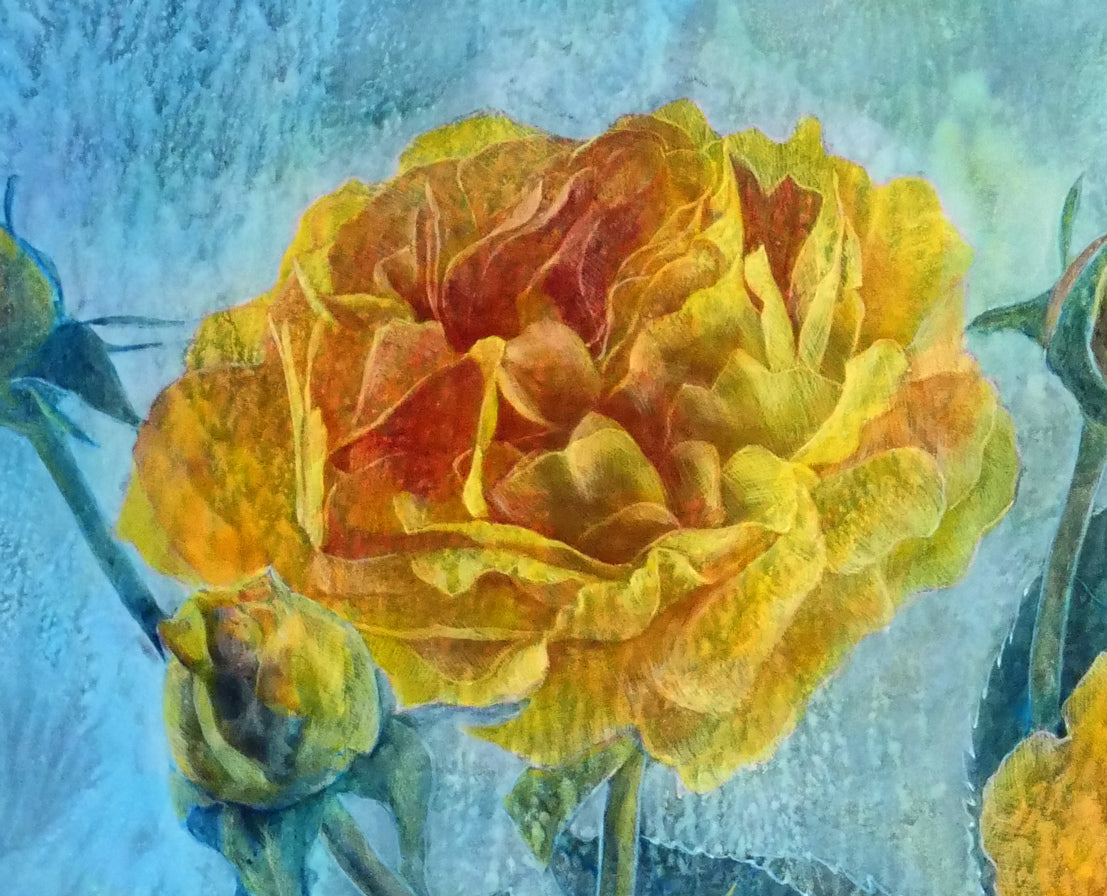 前原秀雄「鮮やかな記憶」テンペラ画・M15号　拡大画像6