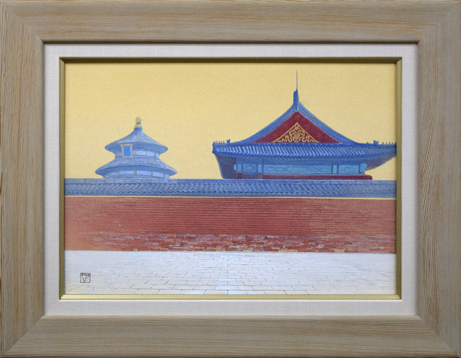 前田正憲「天壇（中国・北京）」日本画・10号