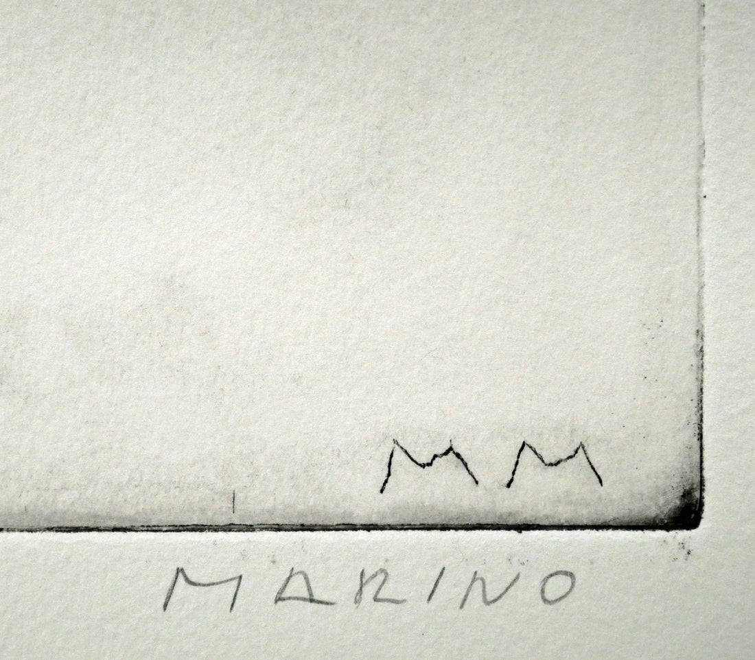 マリノ　マリーニ（Marino　MARINI）「Tamburlano」ドライポイント　本直筆鉛筆サイン