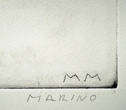 マリノ　マリーニ（Marino　MARINI）「Tamburlano」ドライポイント　本直筆鉛筆サイン