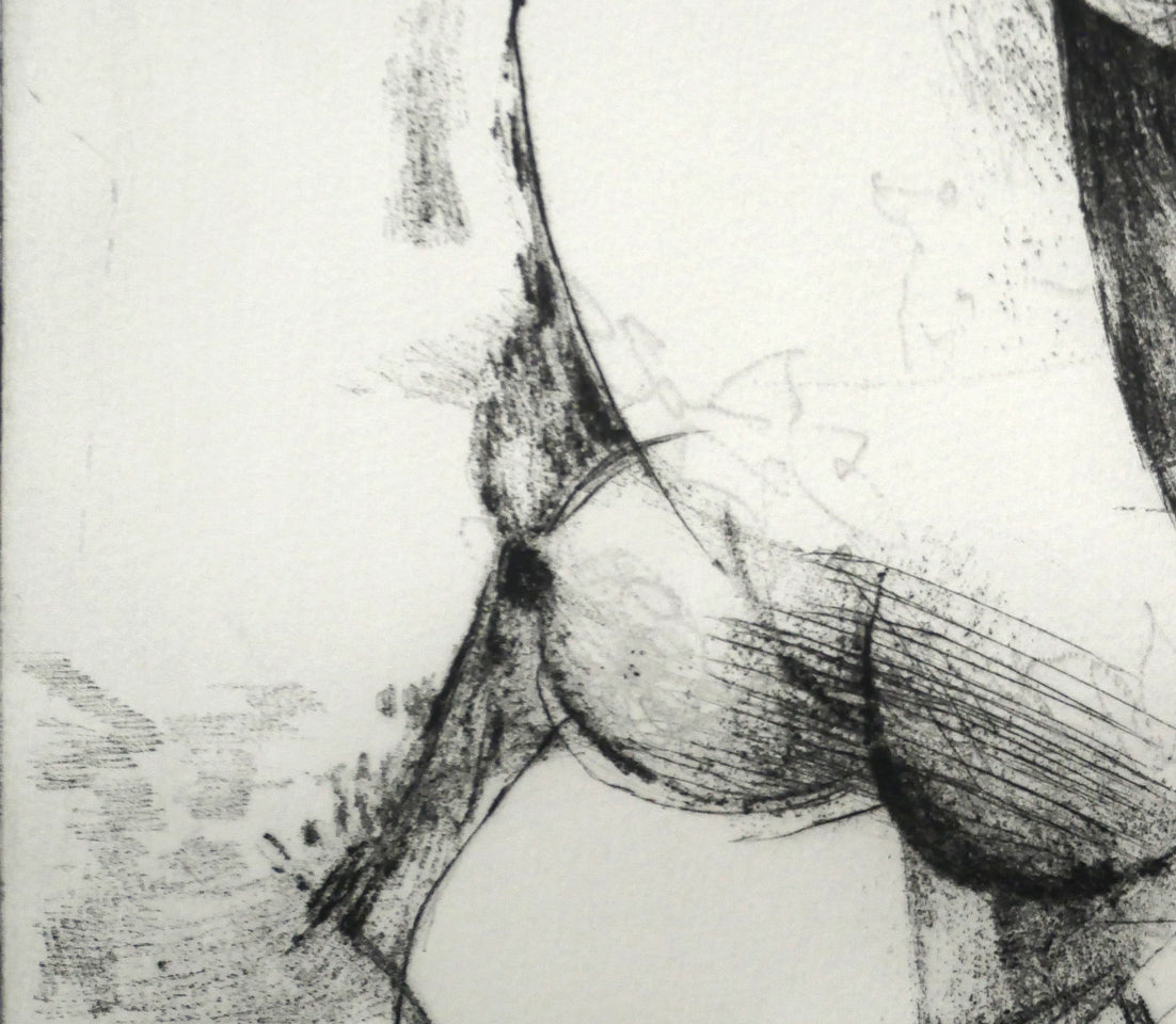 マリノ　マリーニ（Marino　MARINI）「Tamburlano」ドライポイント　拡大画像3