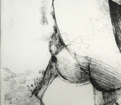 マリノ　マリーニ（Marino　MARINI）「Tamburlano」ドライポイント　拡大画像3