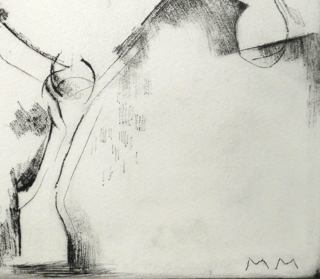 マリノ　マリーニ（Marino　MARINI）「Tamburlano」ドライポイント　拡大画像6