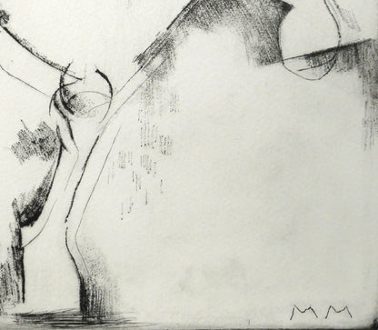 マリノ　マリーニ（Marino　MARINI）「Tamburlano」ドライポイント　拡大画像6
