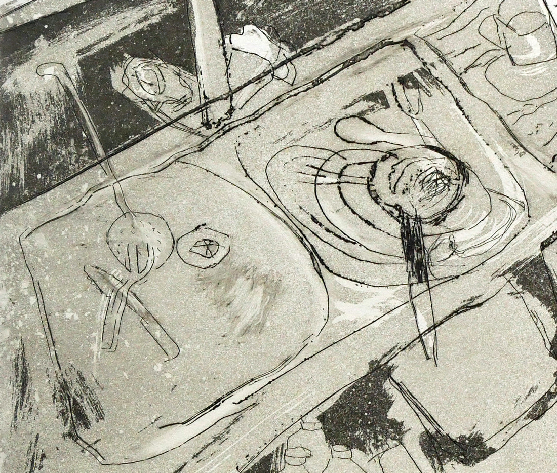 ハビエル　マリスカル（JAVIER　MARISCAL）「キッチン」エッチング（銅版画）　拡大画像4