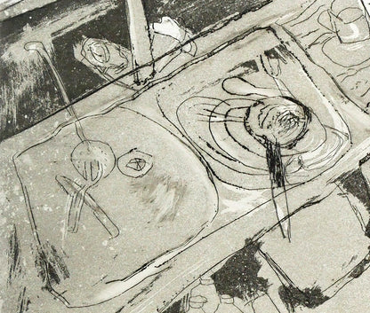ハビエル　マリスカル（JAVIER　MARISCAL）「キッチン」エッチング（銅版画）　拡大画像4