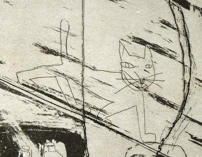ハビエル　マリスカル（JAVIER　MARISCAL）「キッチン」エッチング（銅版画）　拡大画像3