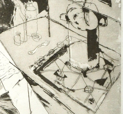 ハビエル　マリスカル（JAVIER　MARISCAL）「キッチン」エッチング（銅版画）　拡大画像5