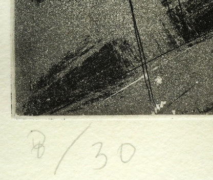 ハビエル　マリスカル（JAVIER　MARISCAL）「洗面台」エッチング（銅版画）　限定番号（ed,8/30）