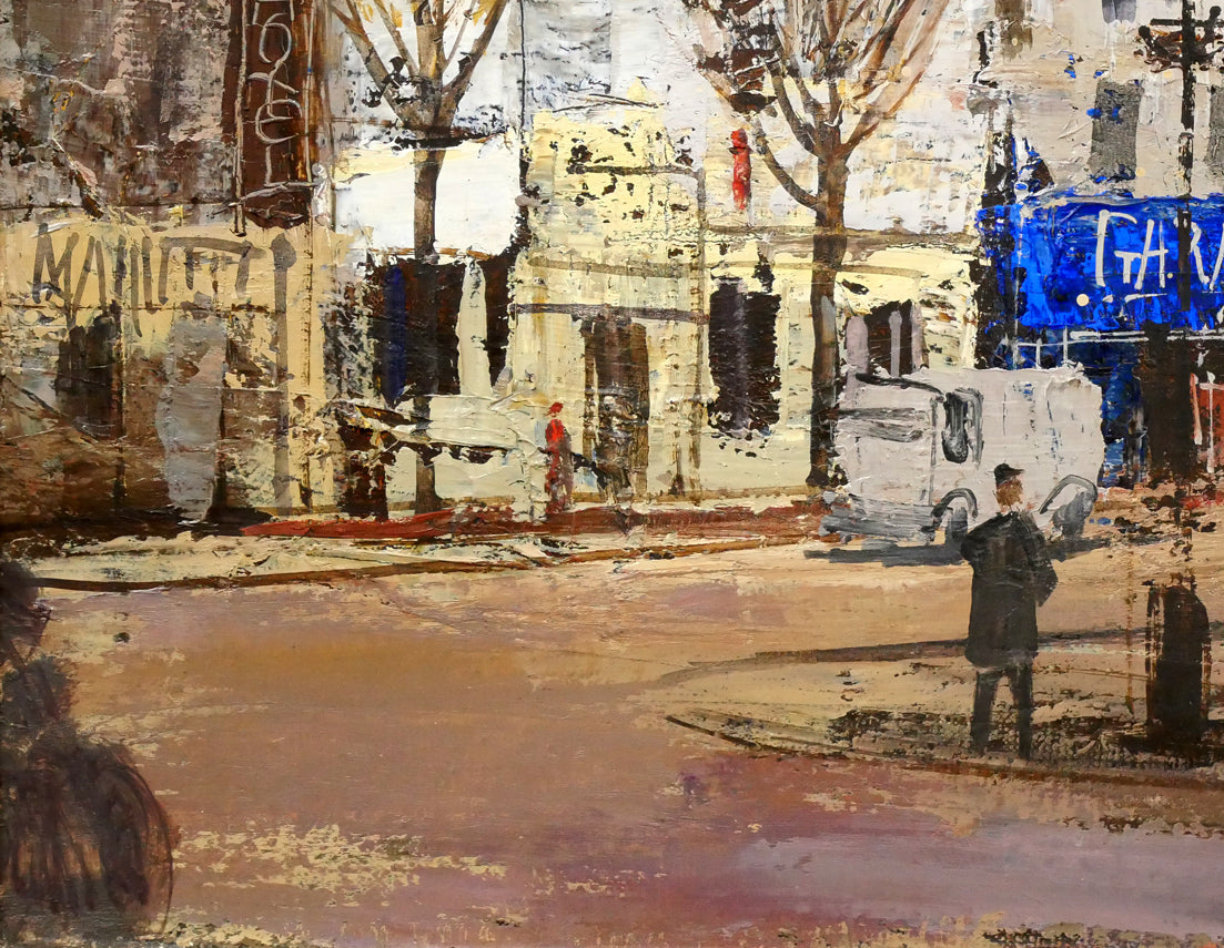 増田誠「アベニュ・ド・メン」油絵・F8号　拡大画像3