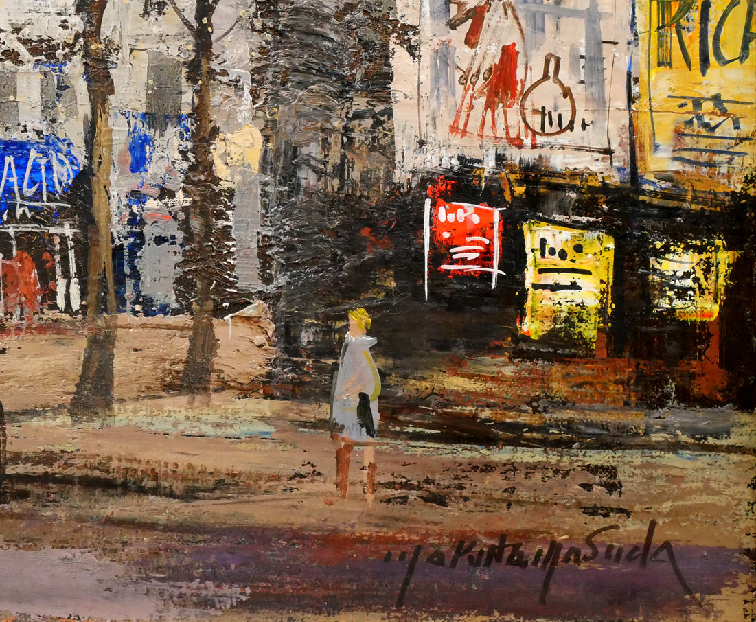 増田誠「アベニュ・ド・メン」油絵・F8号　拡大画像4