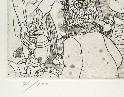 増田誠「エッチング1」銅版画　限定番号（ed,45/100）