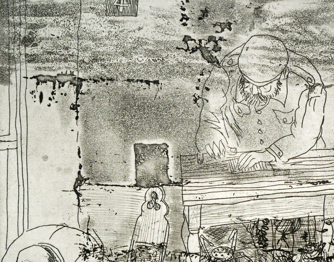 増田誠「エッチング1」銅版画　拡大画像1