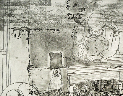 増田誠「エッチング1」銅版画　拡大画像1