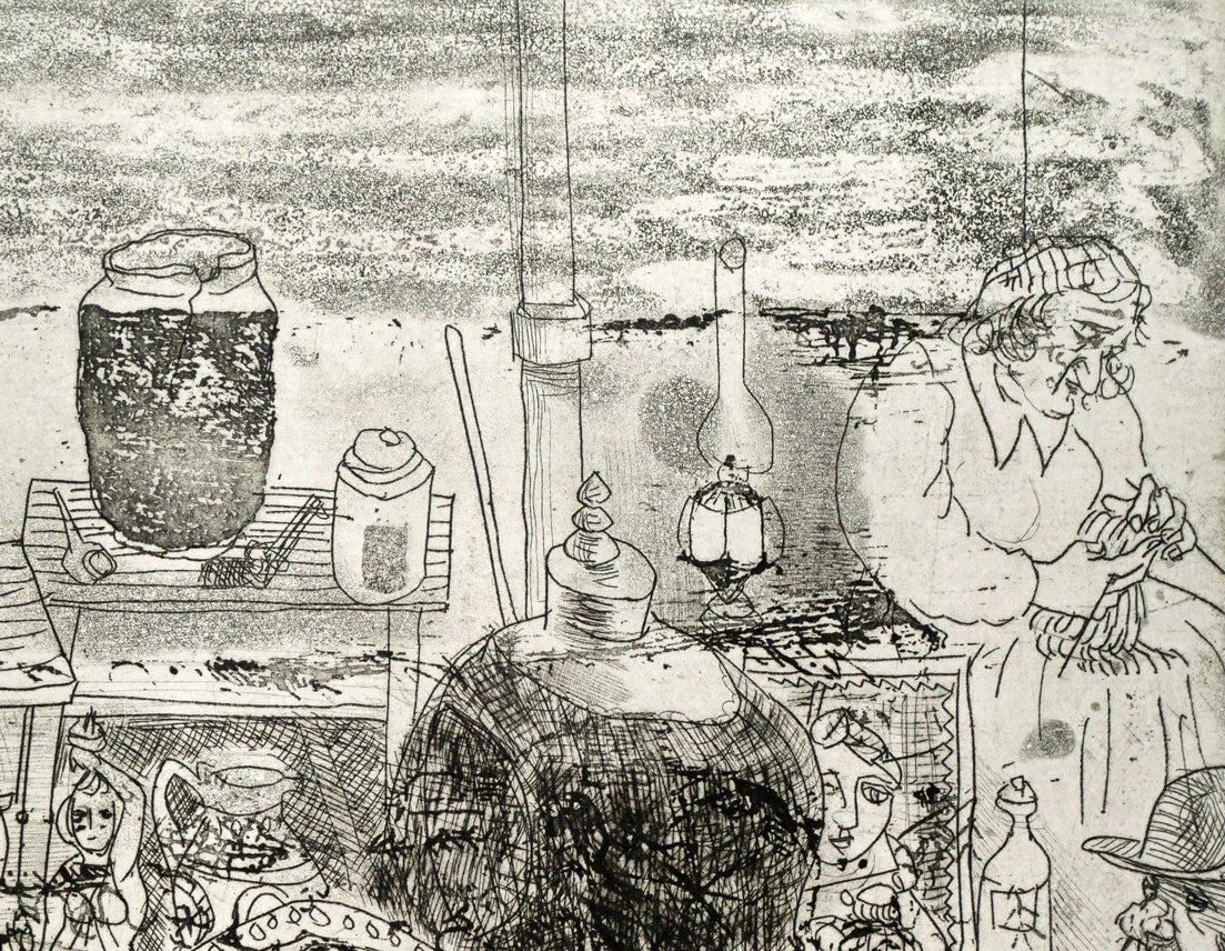増田誠「エッチング1」銅版画　拡大画像2