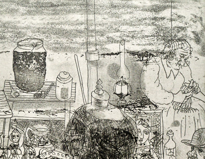 増田誠「エッチング1」銅版画　拡大画像2