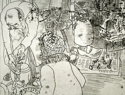 増田誠「エッチング1」銅版画　拡大画像3