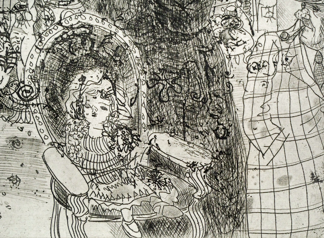 増田誠「エッチング1」銅版画　拡大画像4