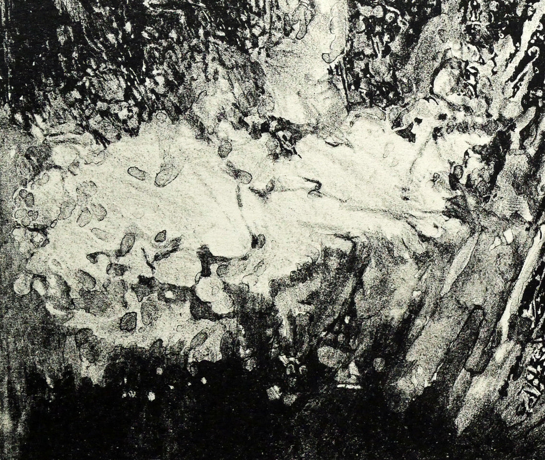 増田誠「ユングフラウ（スイス・アルプス山脈）」リトグラフ　拡大画像5