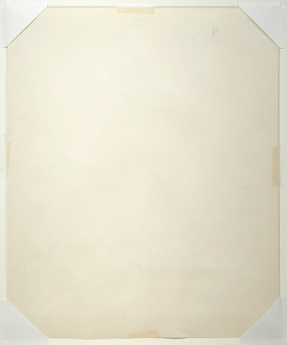 増田誠「ムッシュ」水彩画・6号　作品裏側画像